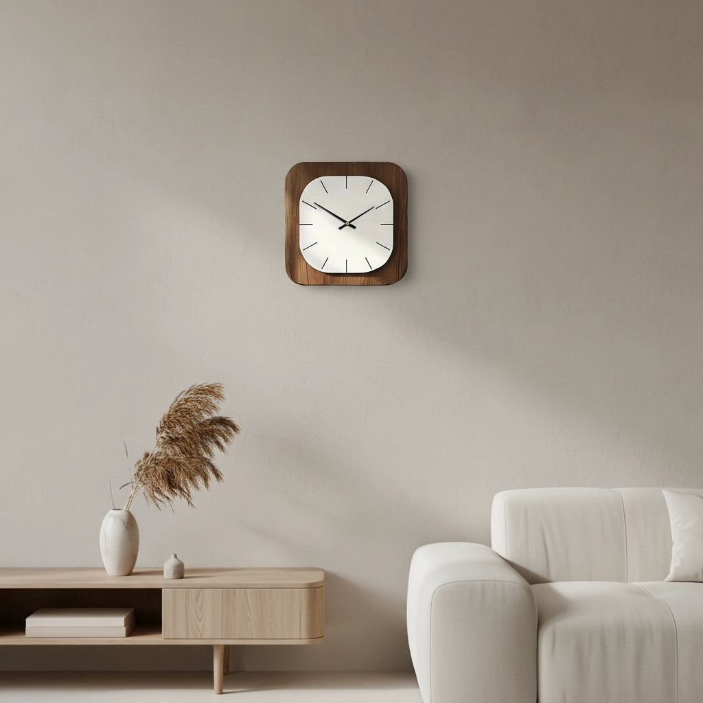 Horloge murale design carrée