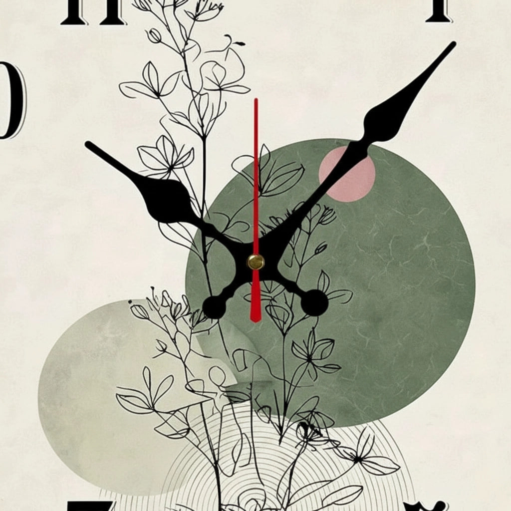 Horloge murale design en bois