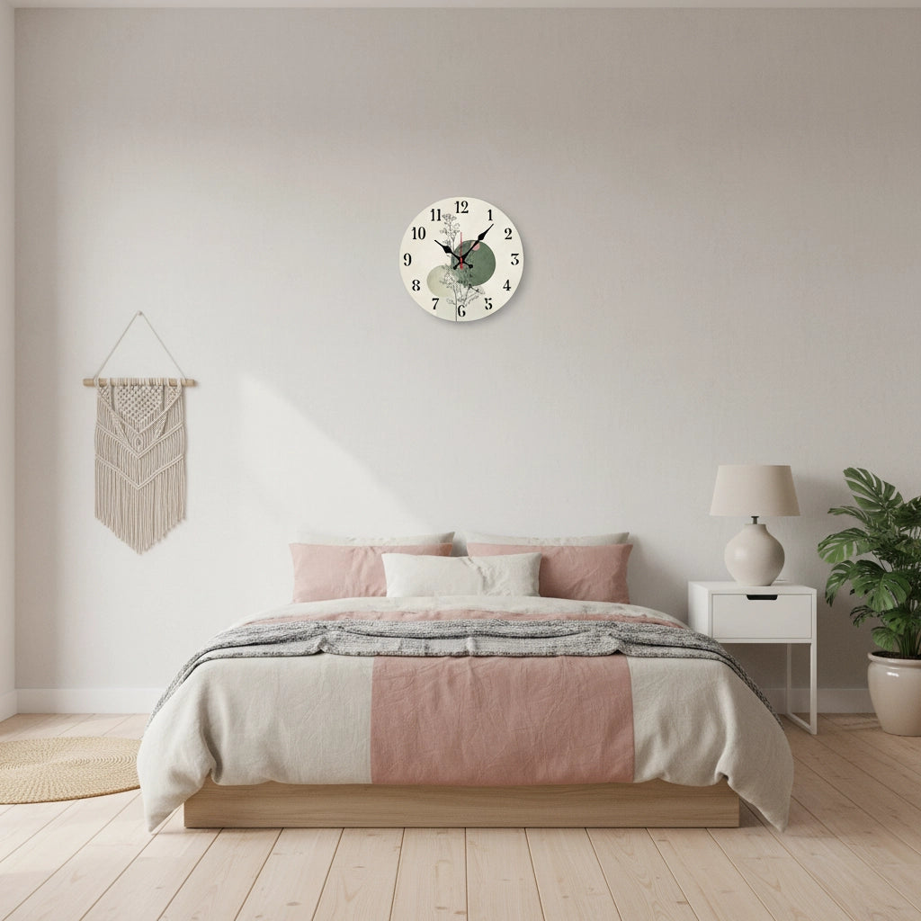 Horloge murale design en bois