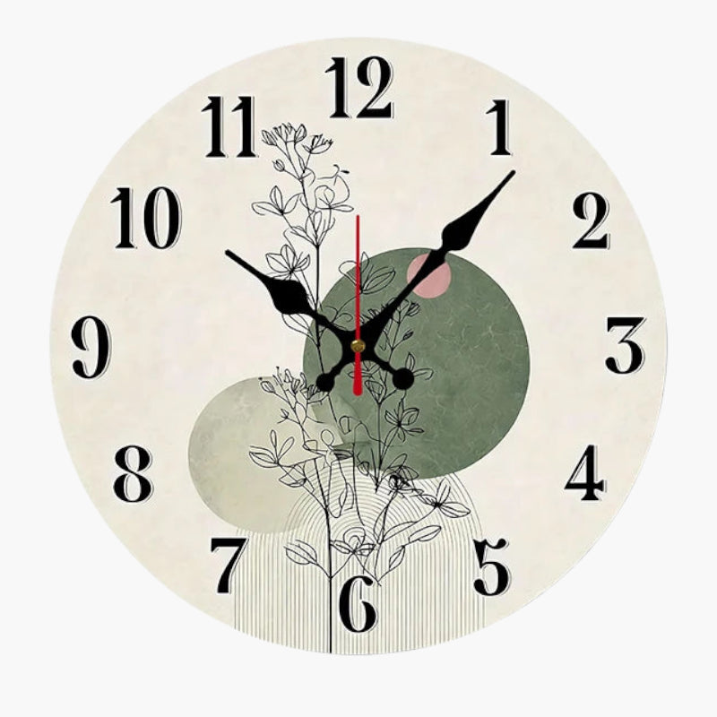 Horloge murale design en bois 25 cm