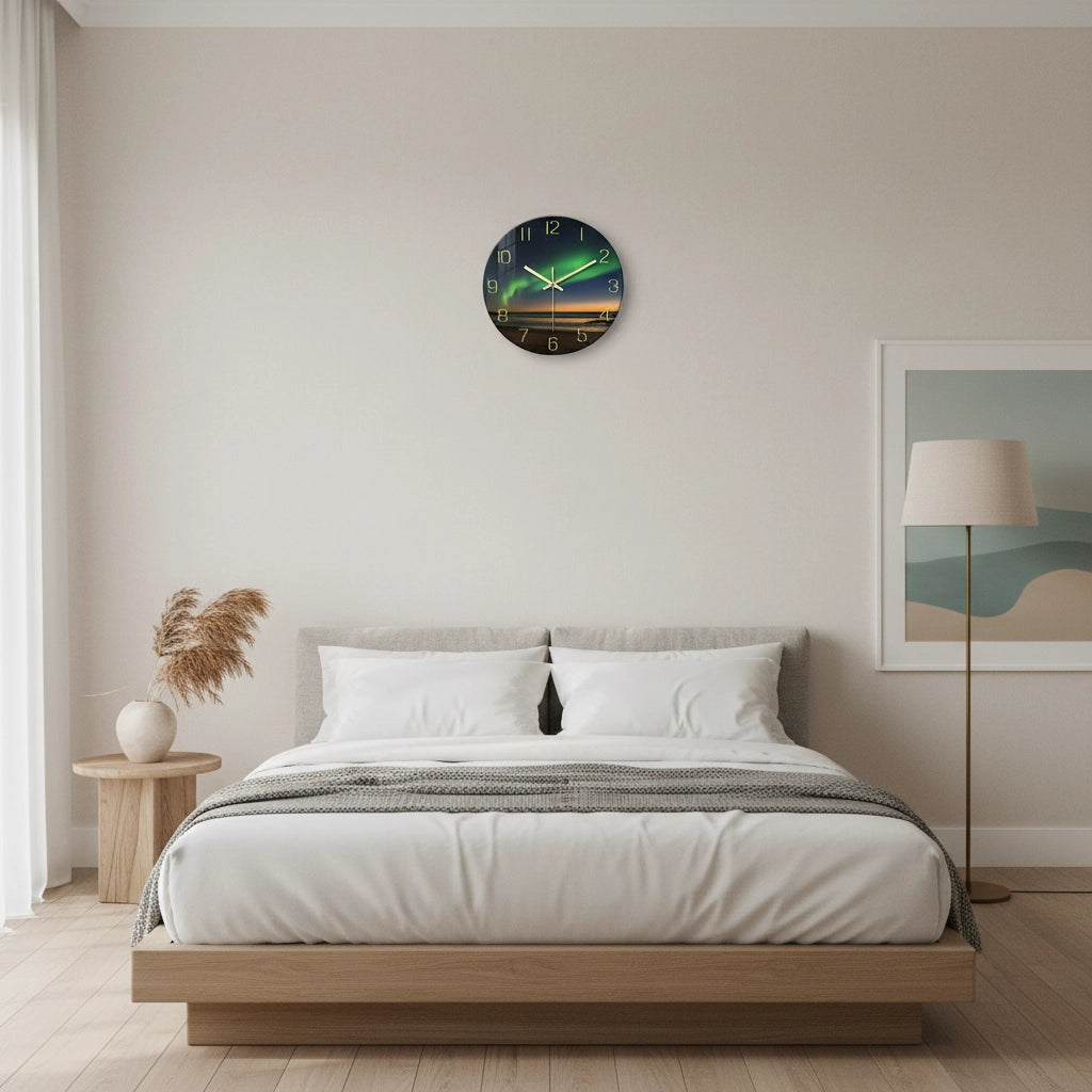 Horloge murale design en verre Image