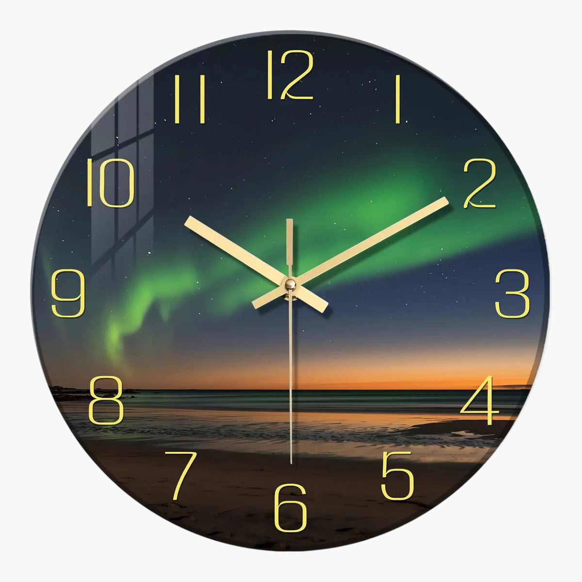 Horloge murale design en verre 40 cm