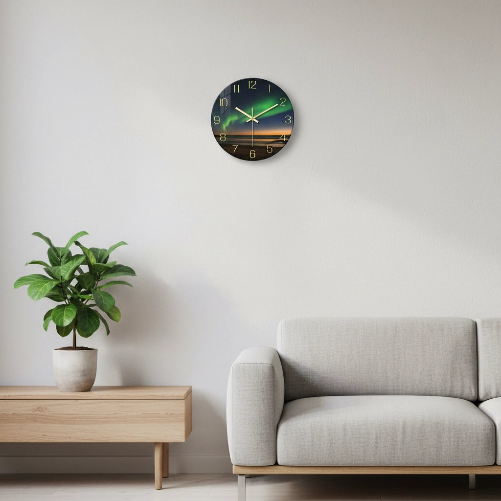 Horloge murale design en verre Image