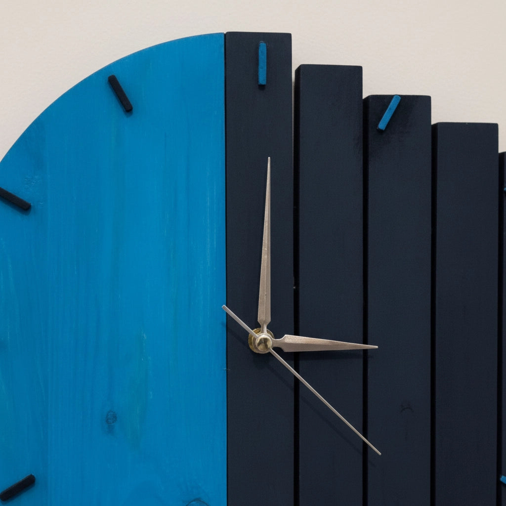 Horloge murale design industriel