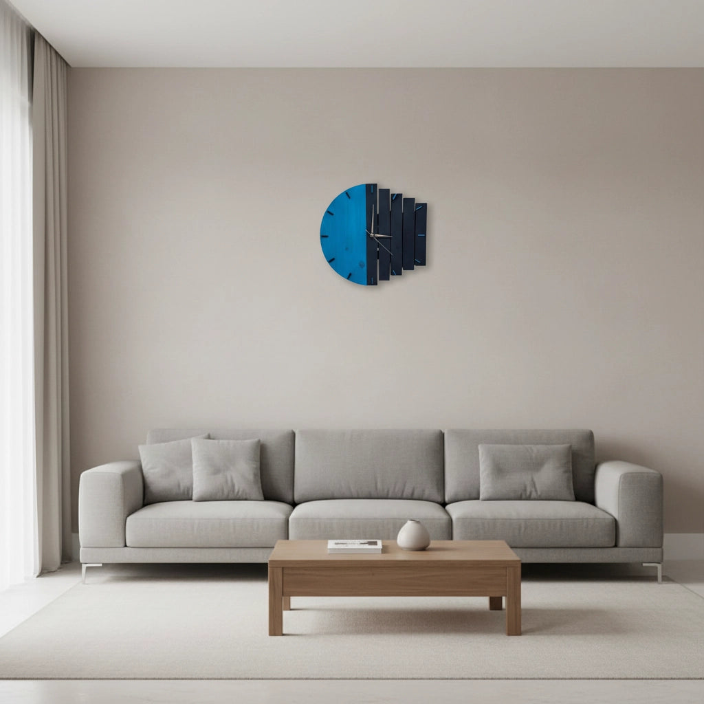 Horloge murale design industriel Image