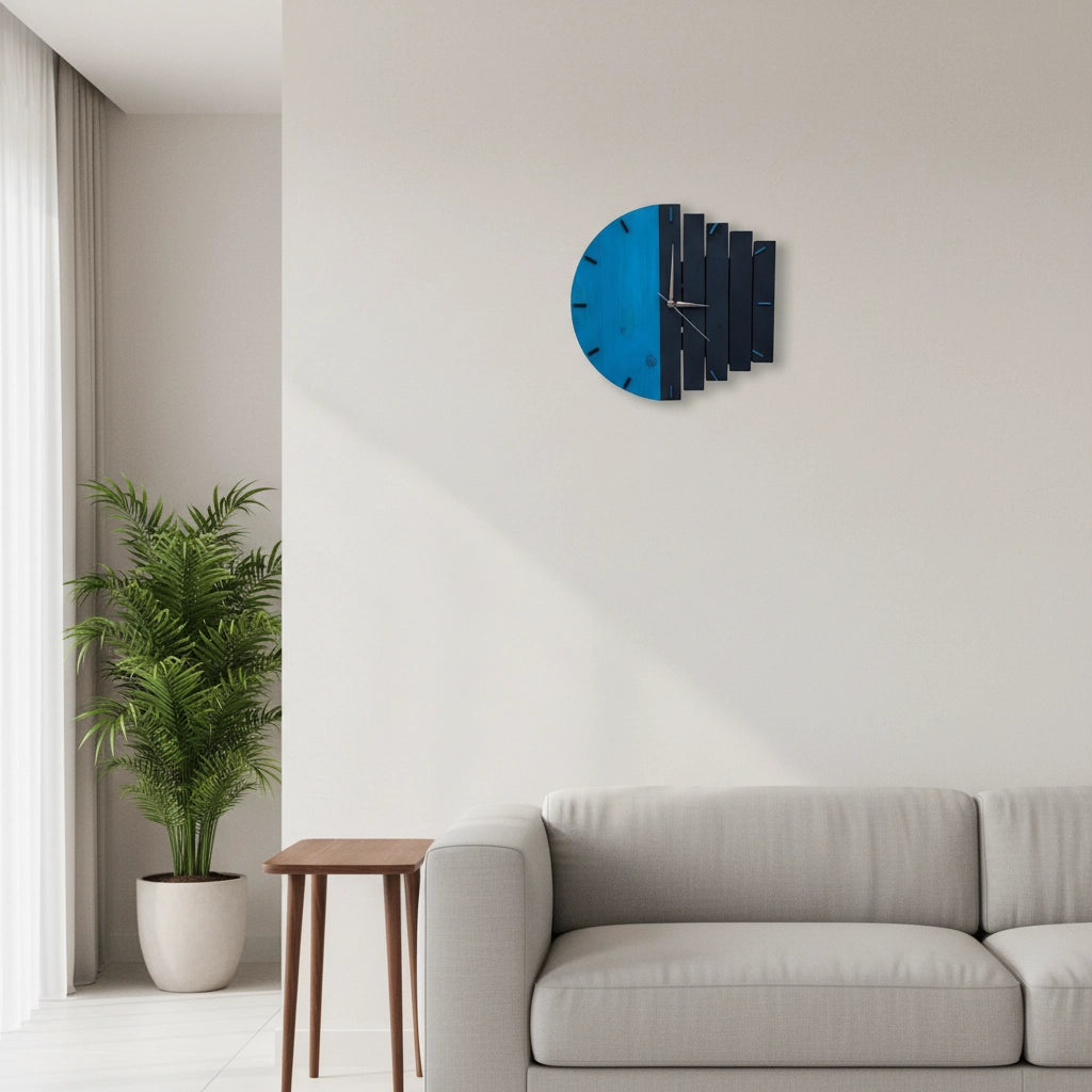 Horloge murale design industriel