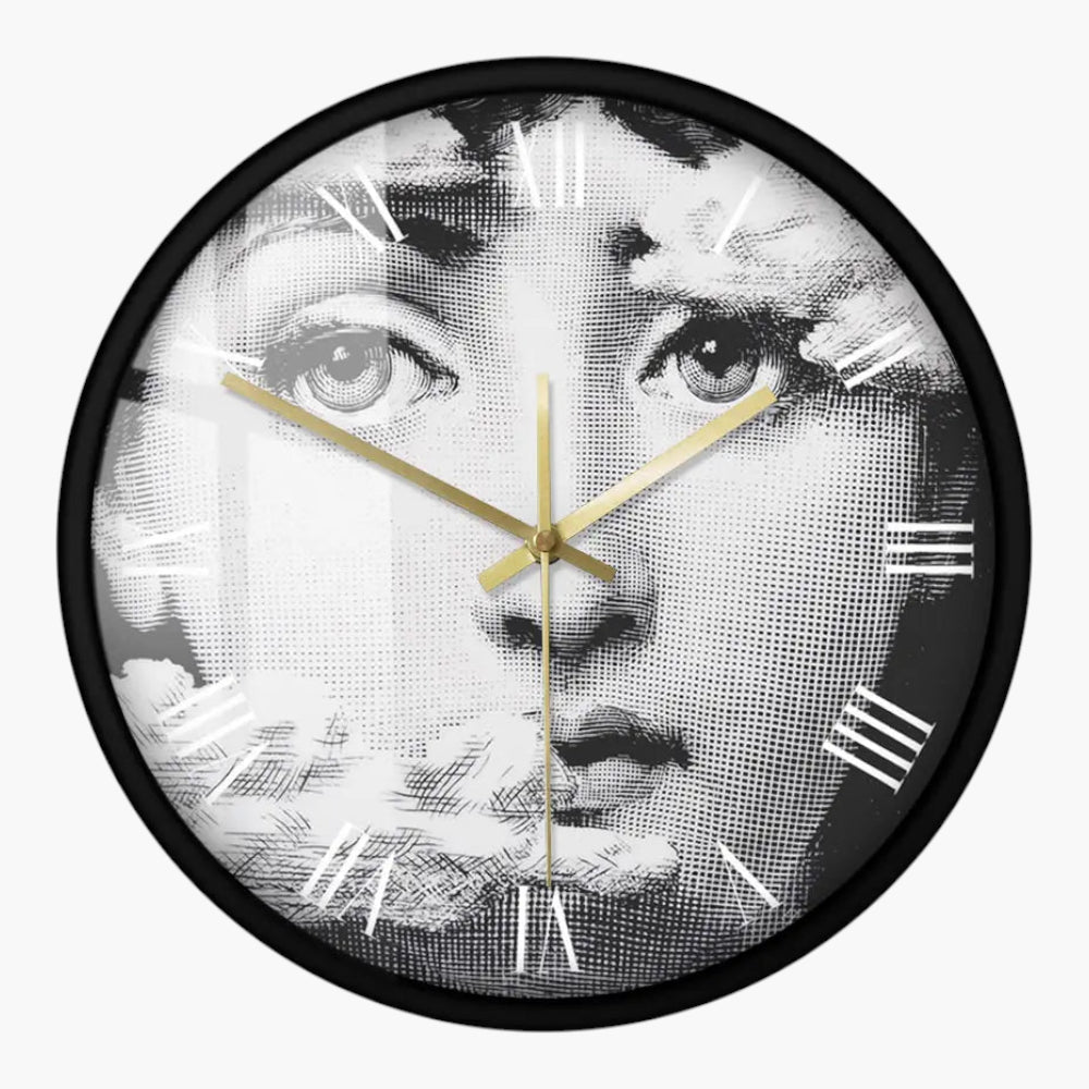 Horloge murale design italien Avec Cadre 30 cm