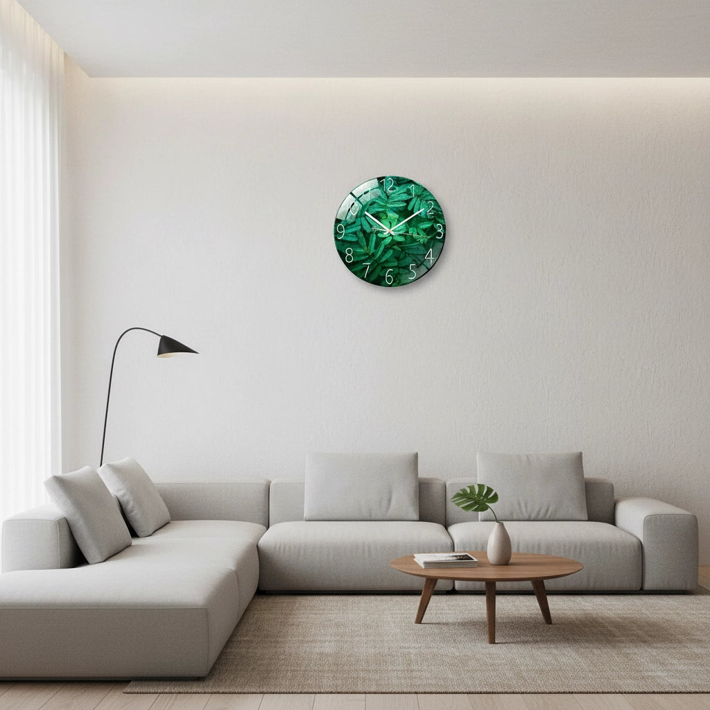 Horloge murale design salle de bain Image