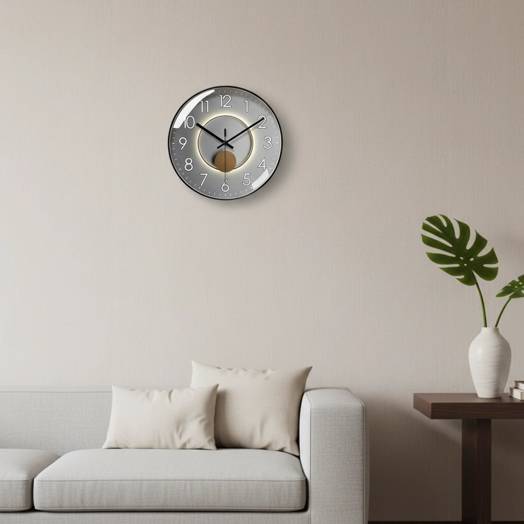 Horloge murale design salon Image