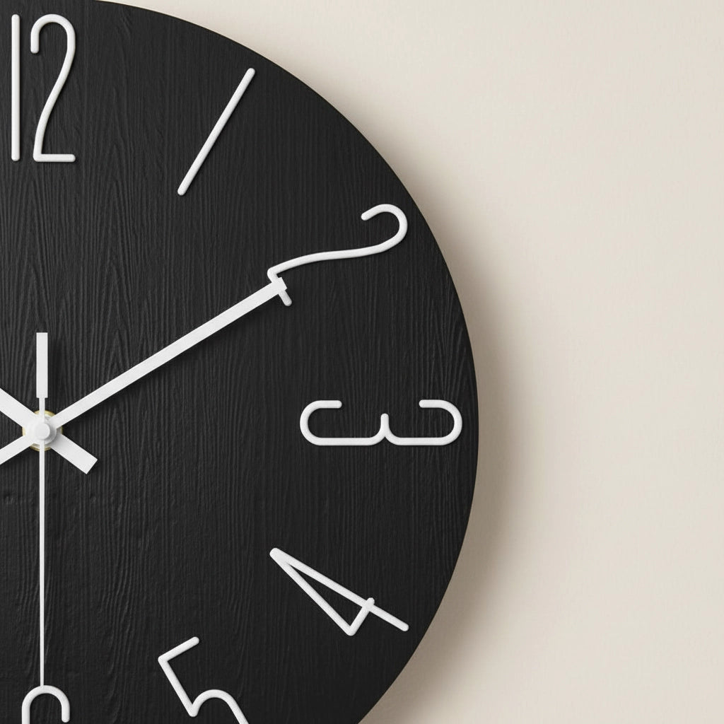 Horloge murale design scandinave Image