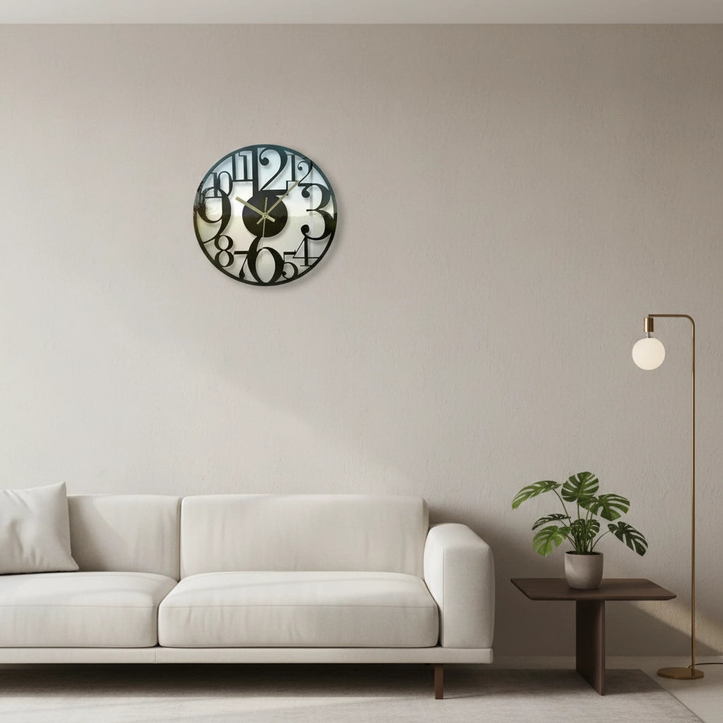 Horloge murale design silencieuse