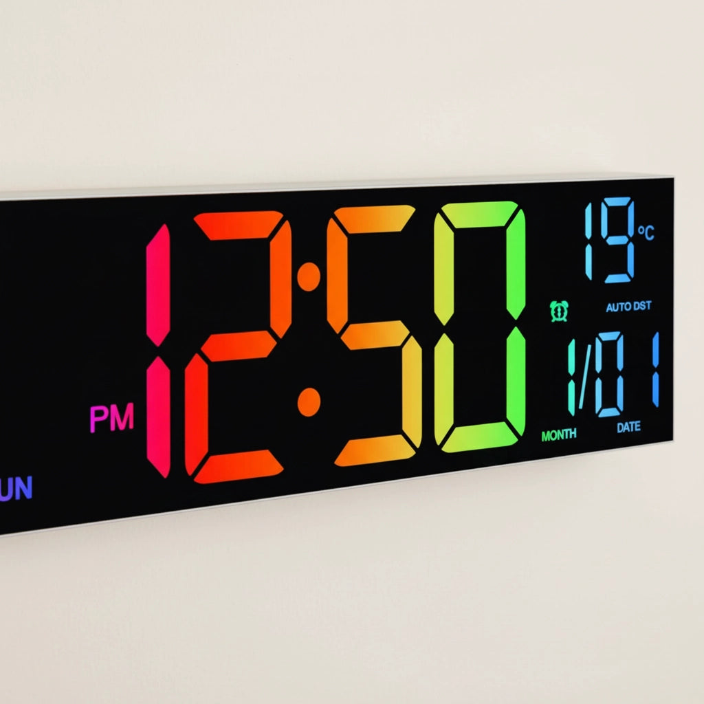 Horloge murale digitale design