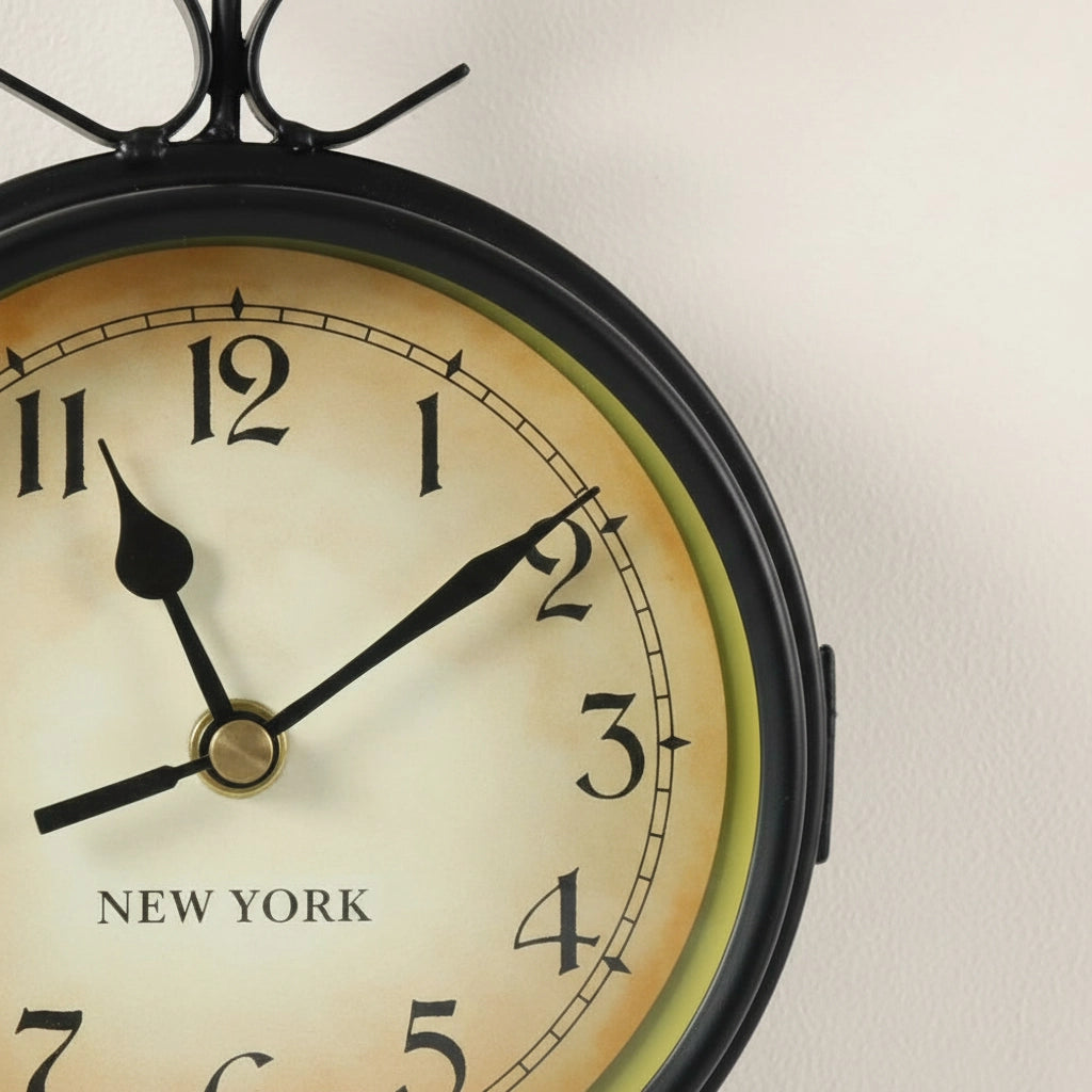 Horloge murale double cadran Image