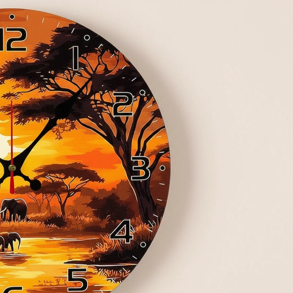 Horloge murale elephant