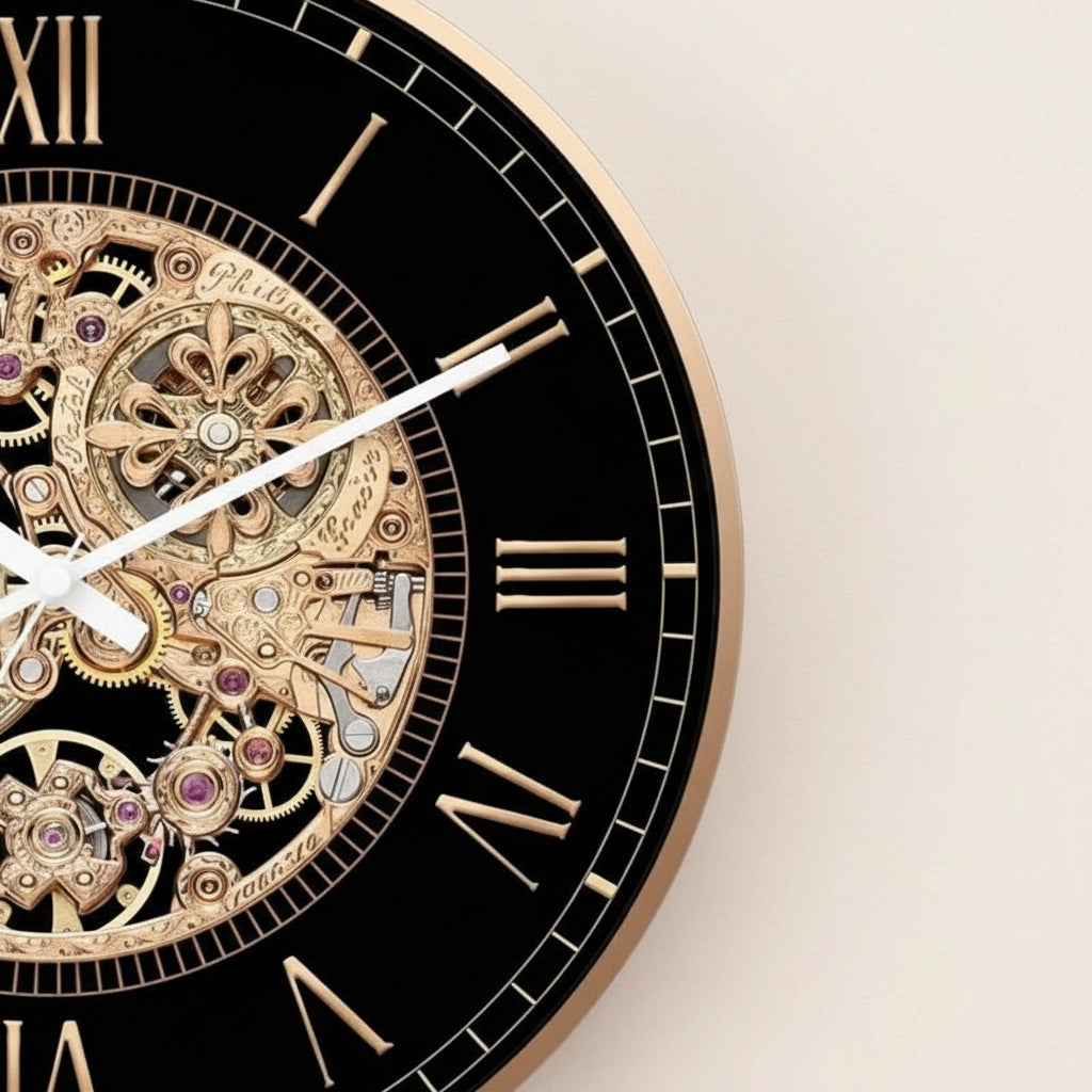 Horloge murale engrenage