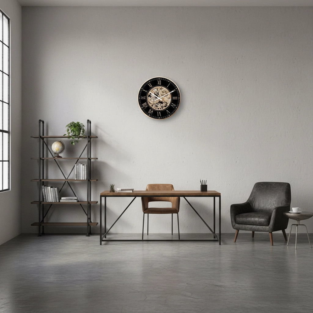 Horloge murale engrenage