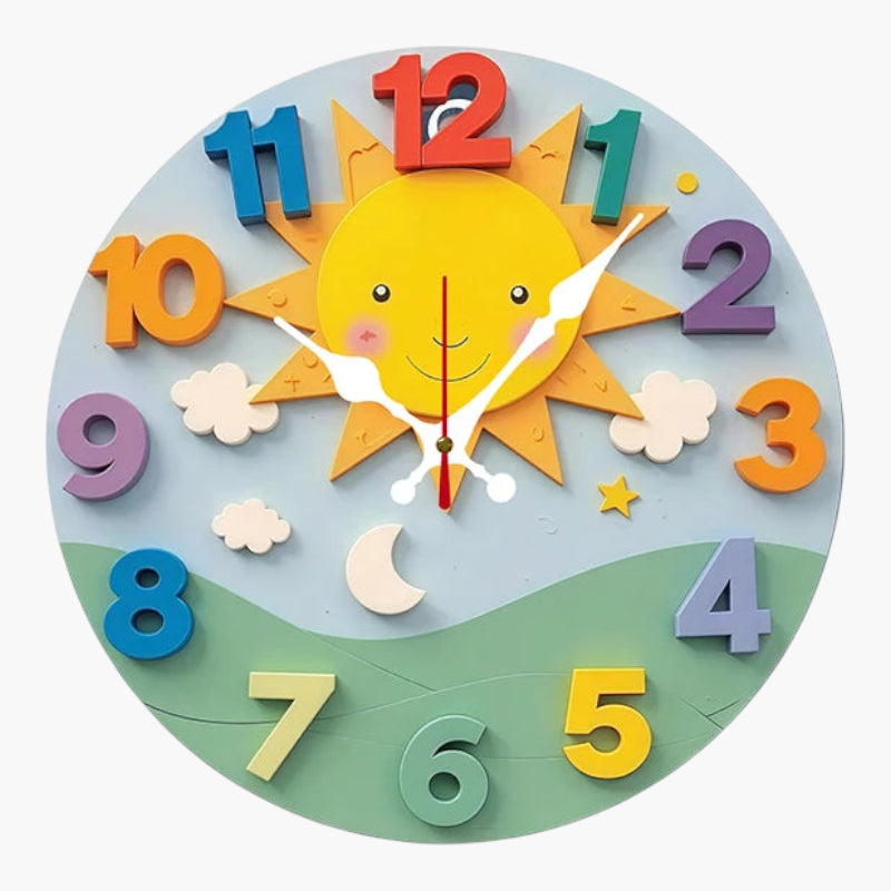 Horloge murale étoile 25 cm