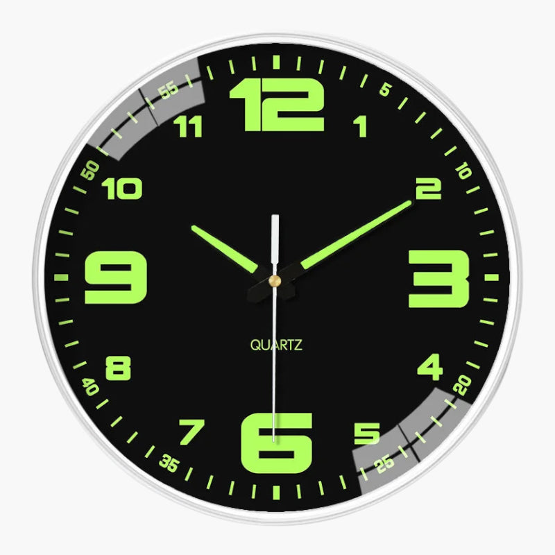 Horloge murale fluorescente 20 cm