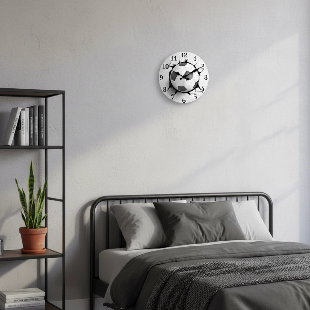 Horloge murale football