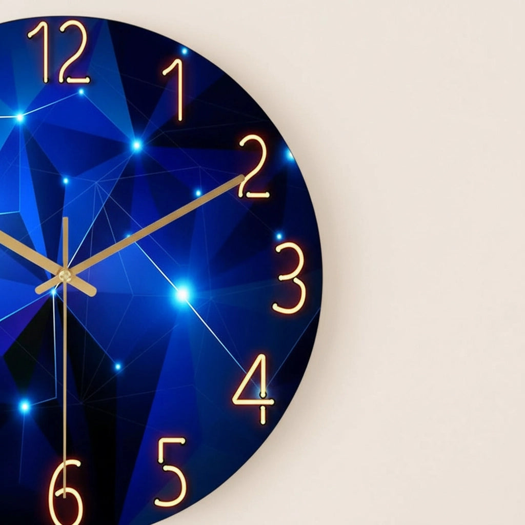 Horloge murale geometrique