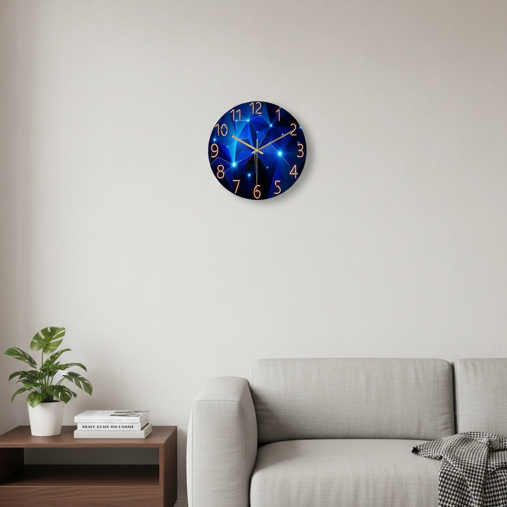 Horloge murale geometrique