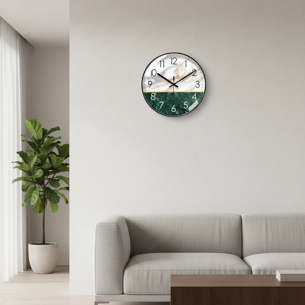 Horloge murale imprimé minéral silencieux Image