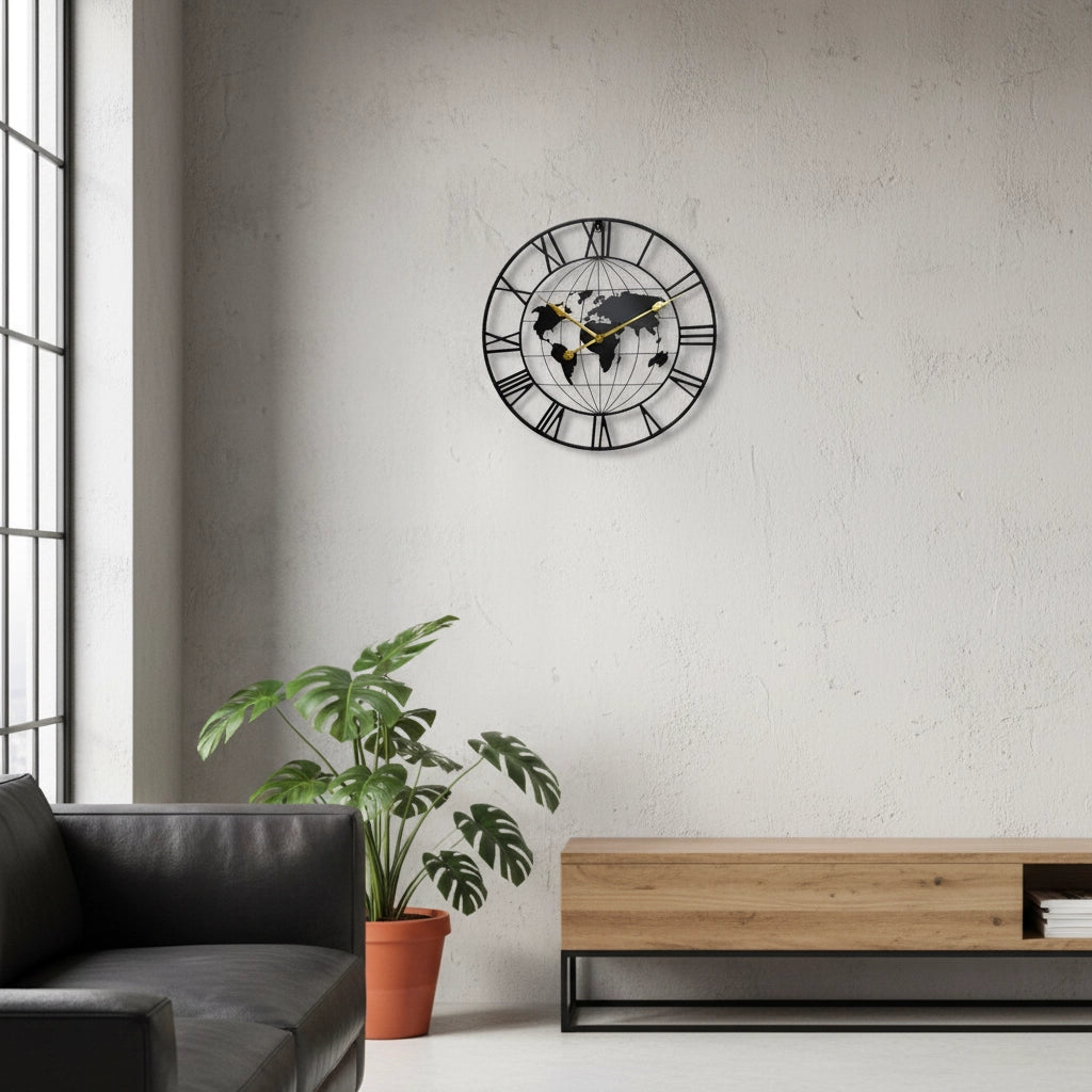 Horloge murale industrielle 60 cm