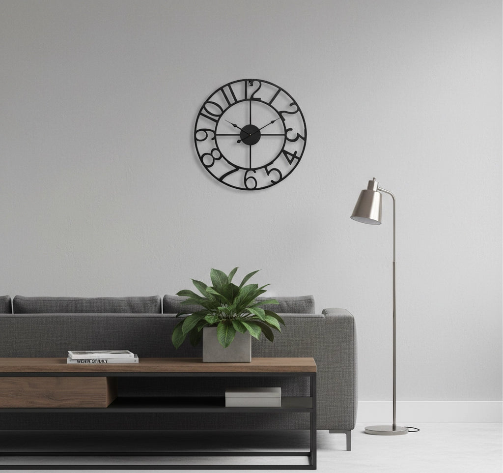 Horloge murale industrielle vintage