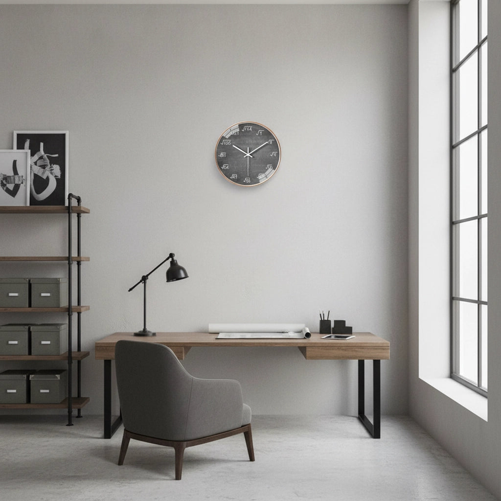 Horloge murale mathématiques Image