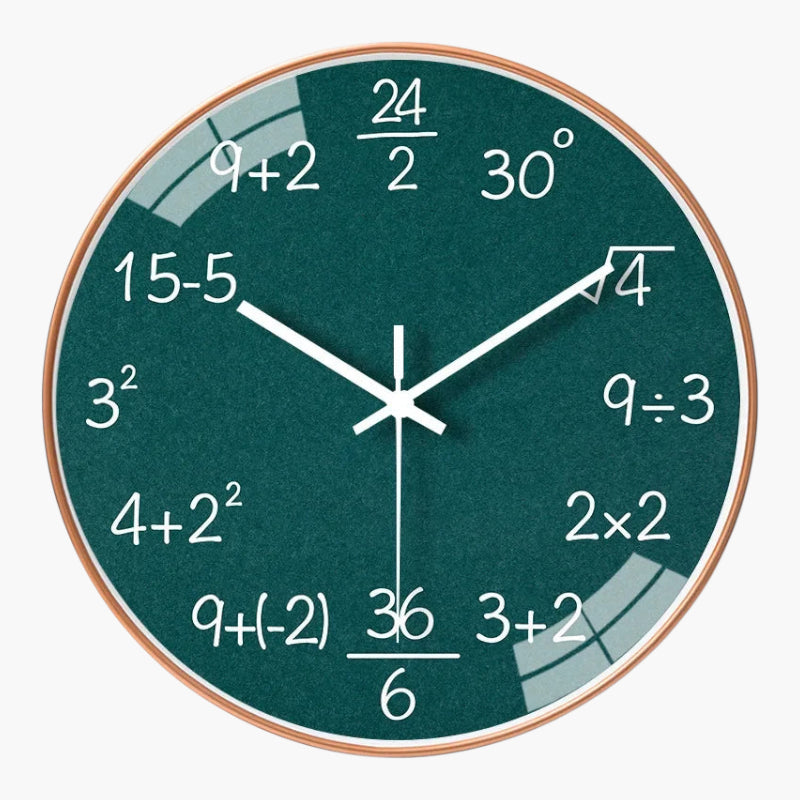 Horloge murale mathématiques A 20 cm