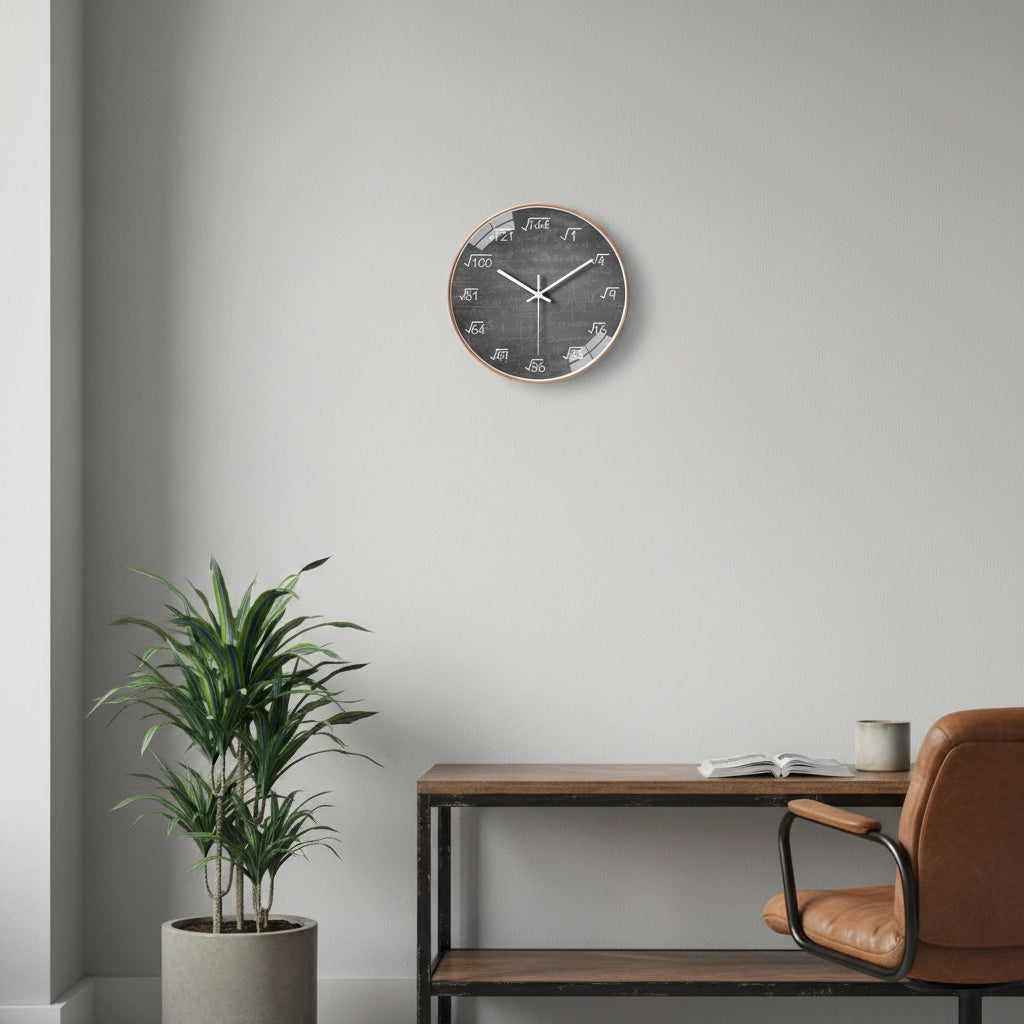 Horloge murale mathématiques