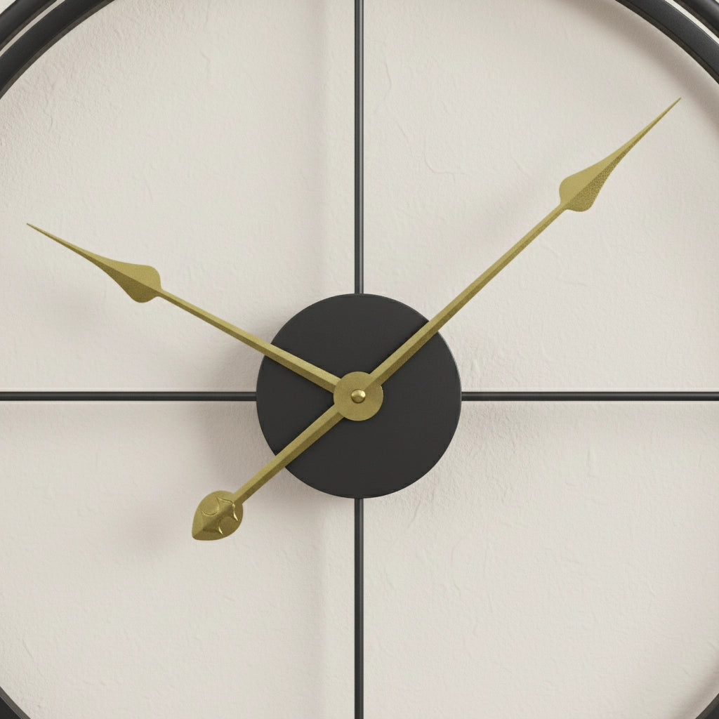 Horloge murale métal industriel Image