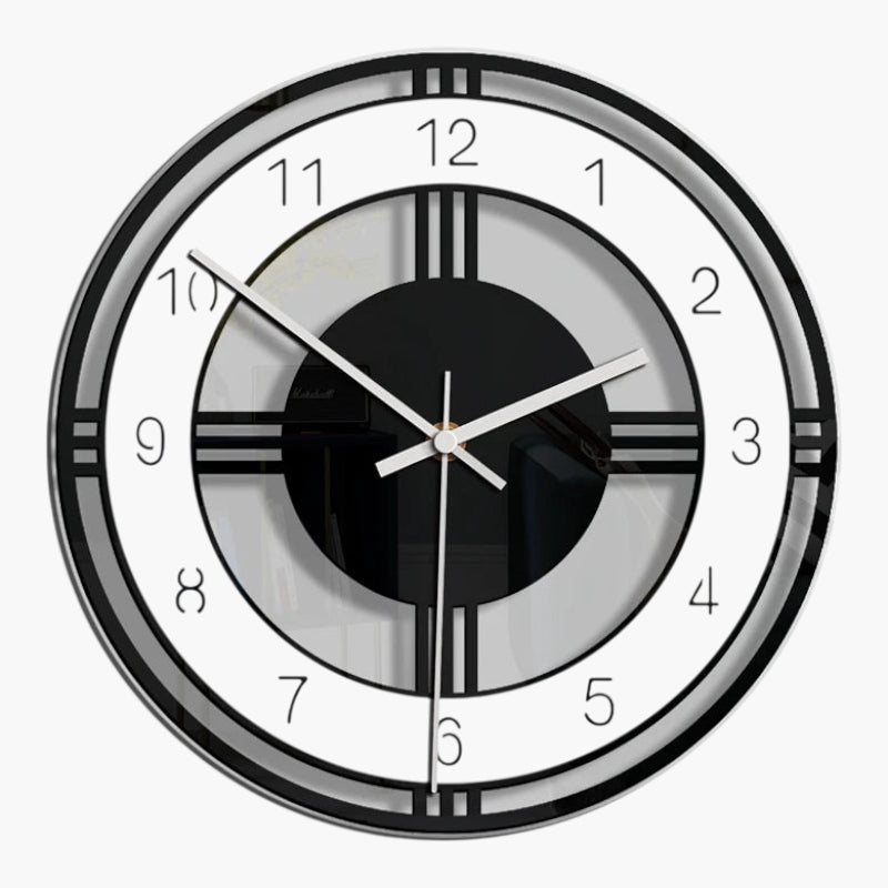 Horloge murale noir et blanc Noir & Blanc 28 cm
