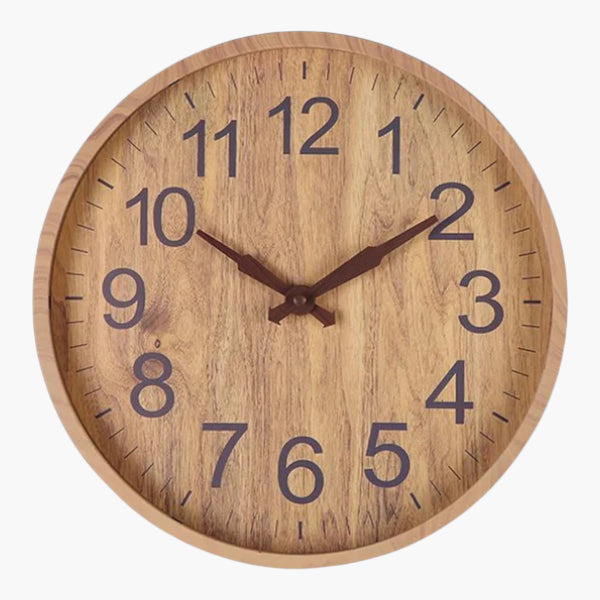 Horloge murale abs bois japandi Bois 30 cm