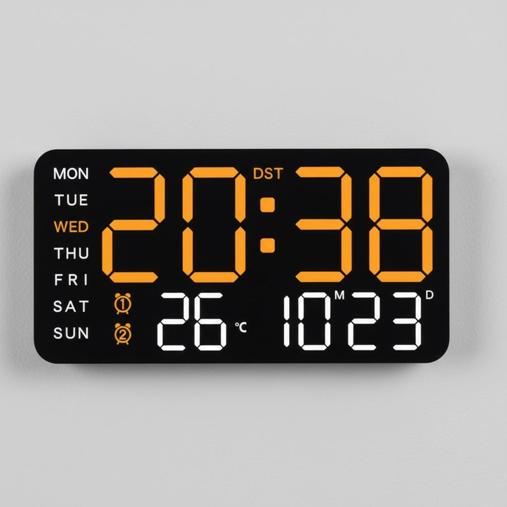 Horloge murale numérique led