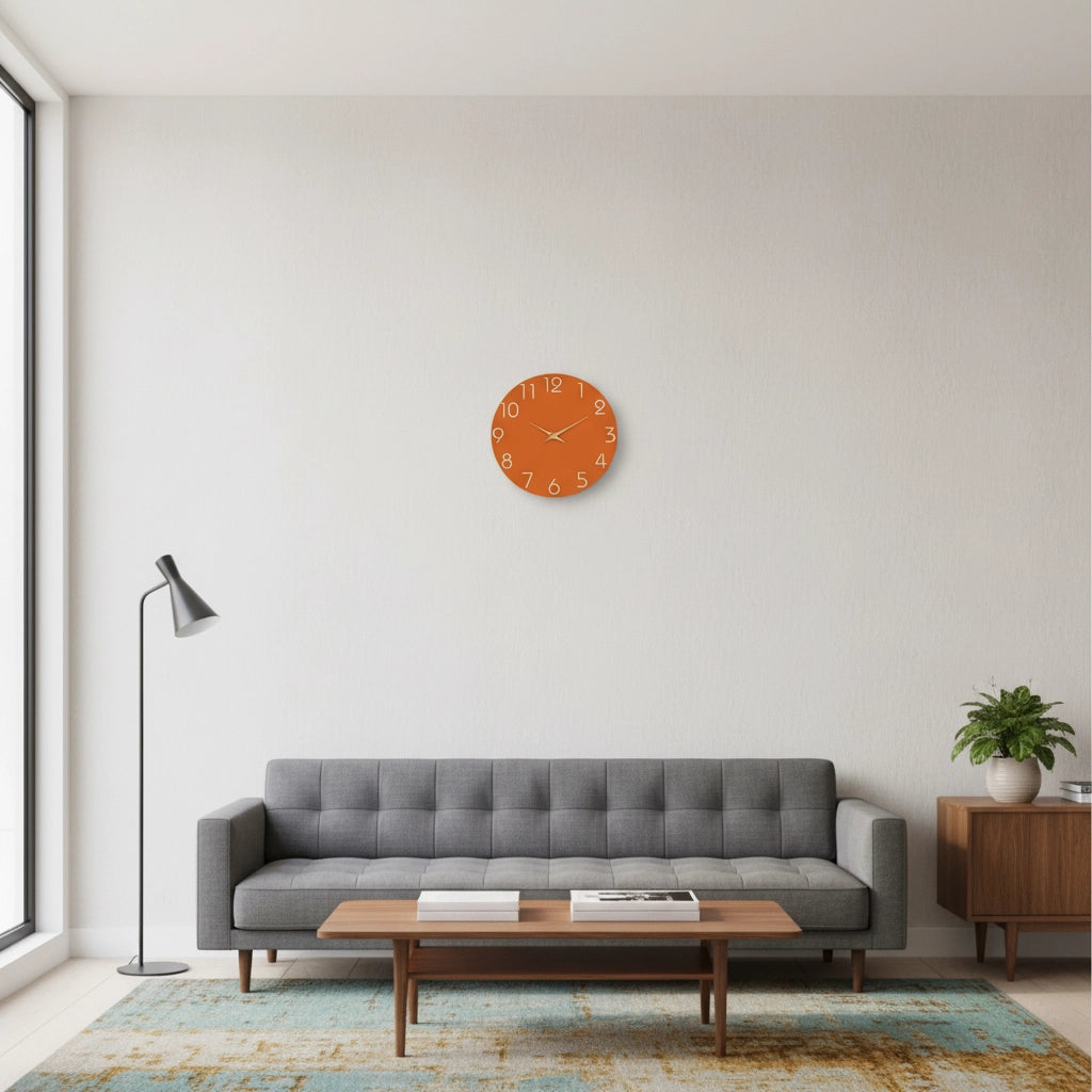 Horloge murale orange Image