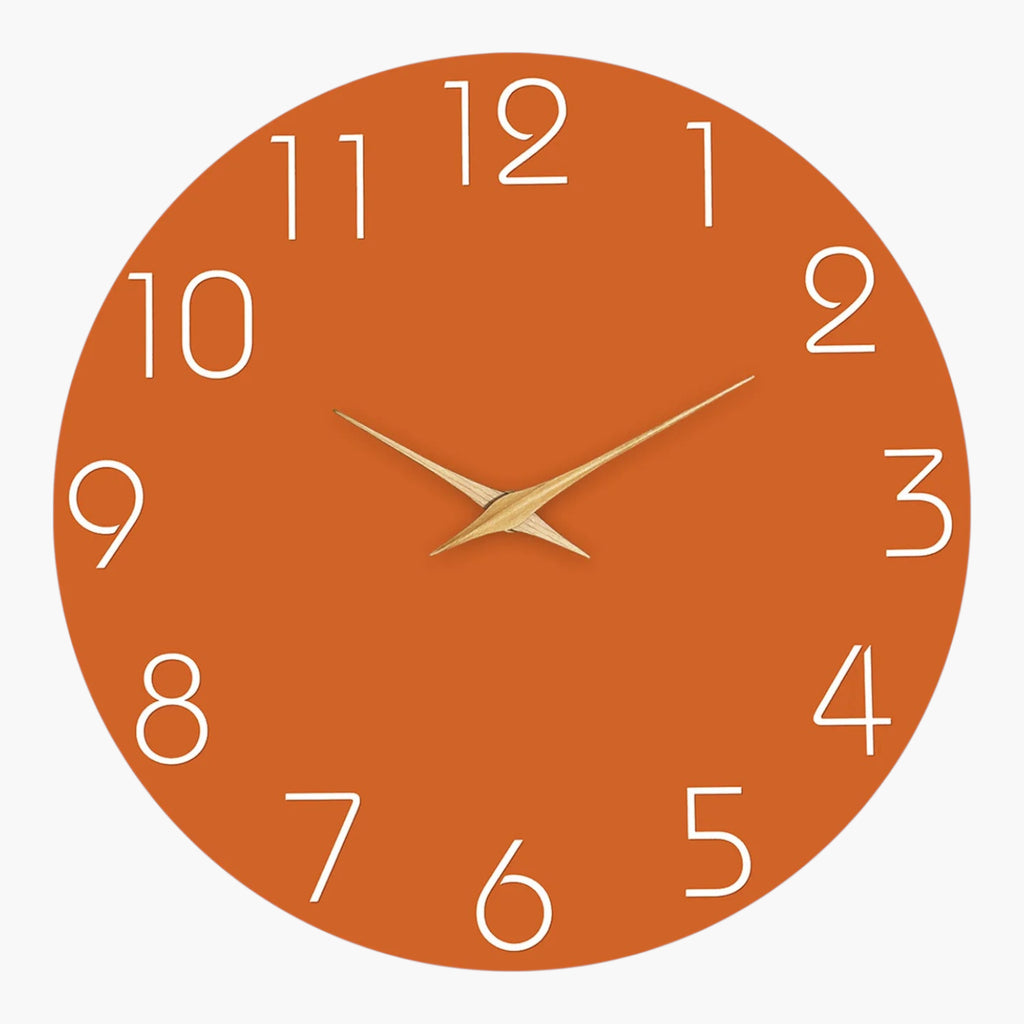 Horloge murale orange Orange