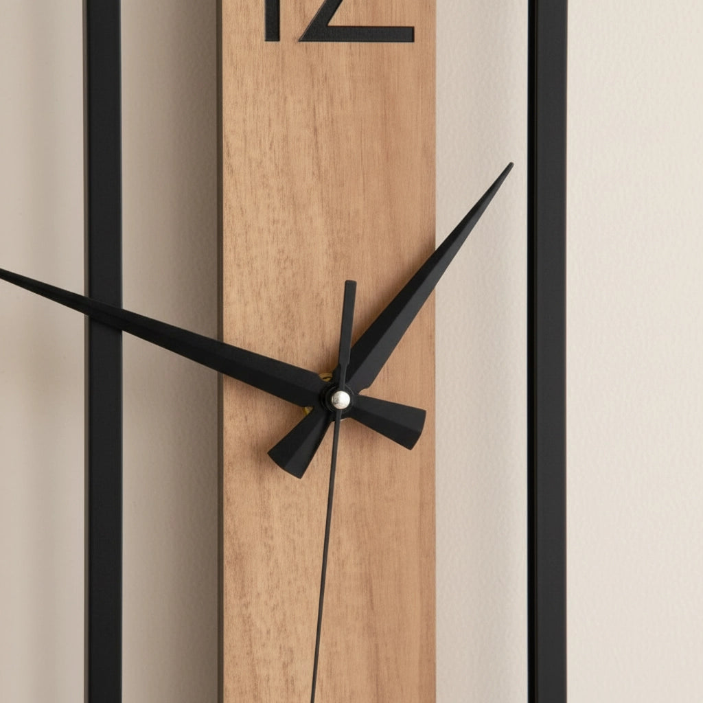 Horloge murale rectangulaire design Image