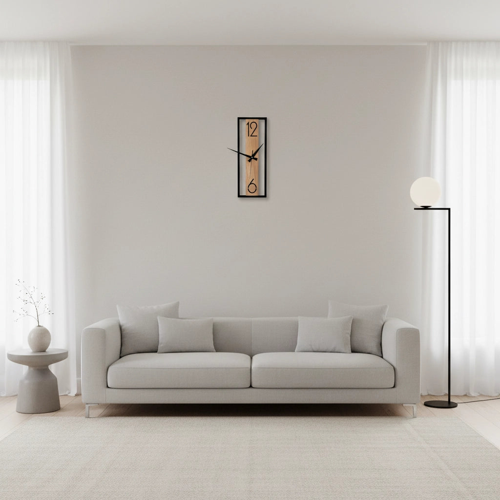 Horloge murale rectangulaire design