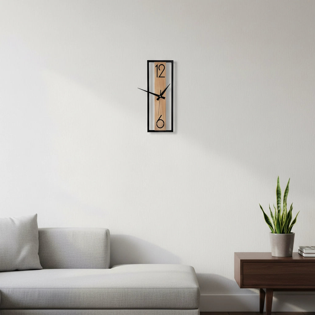 Horloge murale rectangulaire design