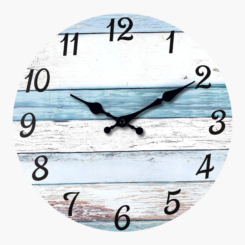 Horloge murale rivage côtier sweep