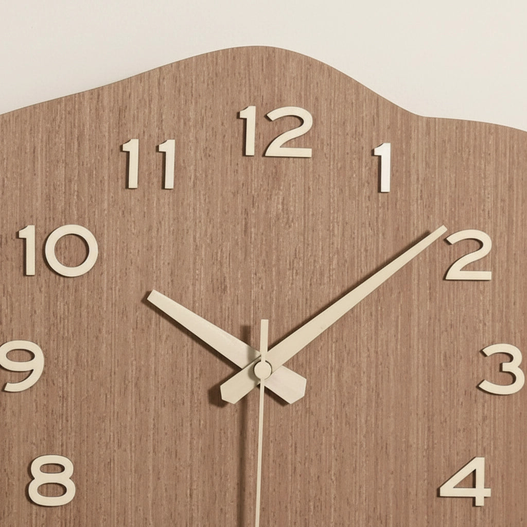 Horloge murale scandinave asymétrique MDF Image