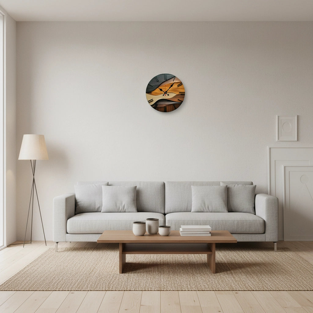 Horloge murale silencieuse 25 cm