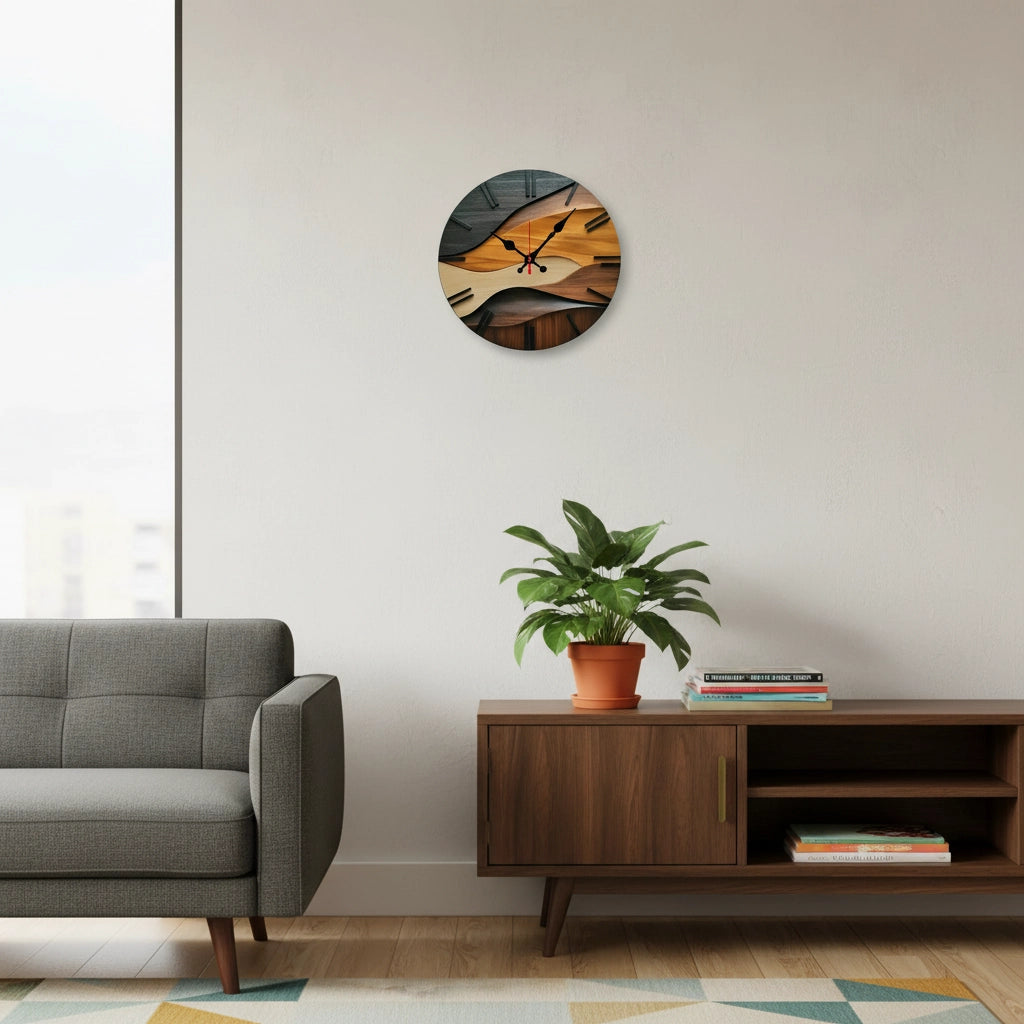 Horloge murale silencieuse 25 cm Image