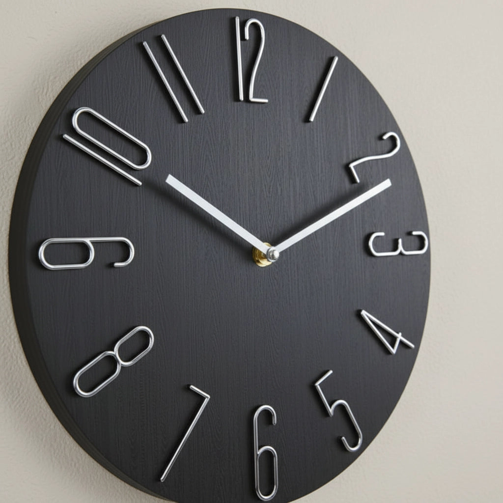 Horloge murale silencieuse 30 cm