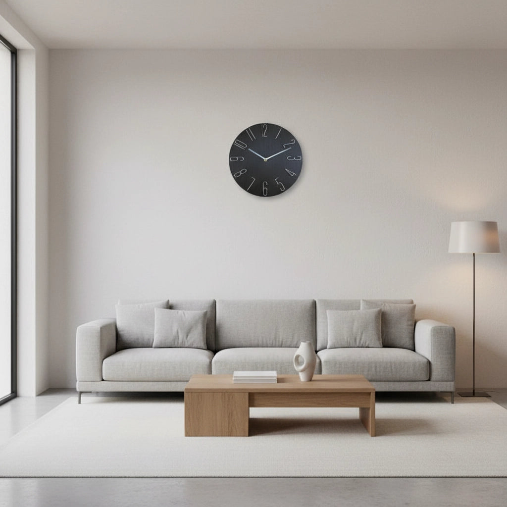 Horloge murale silencieuse 30 cm