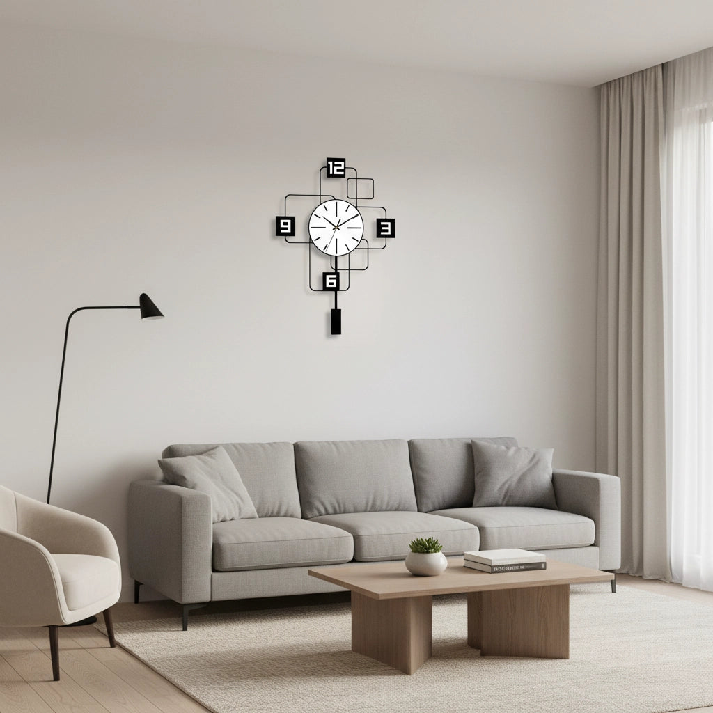 Horloge murale silencieuse 40 cm