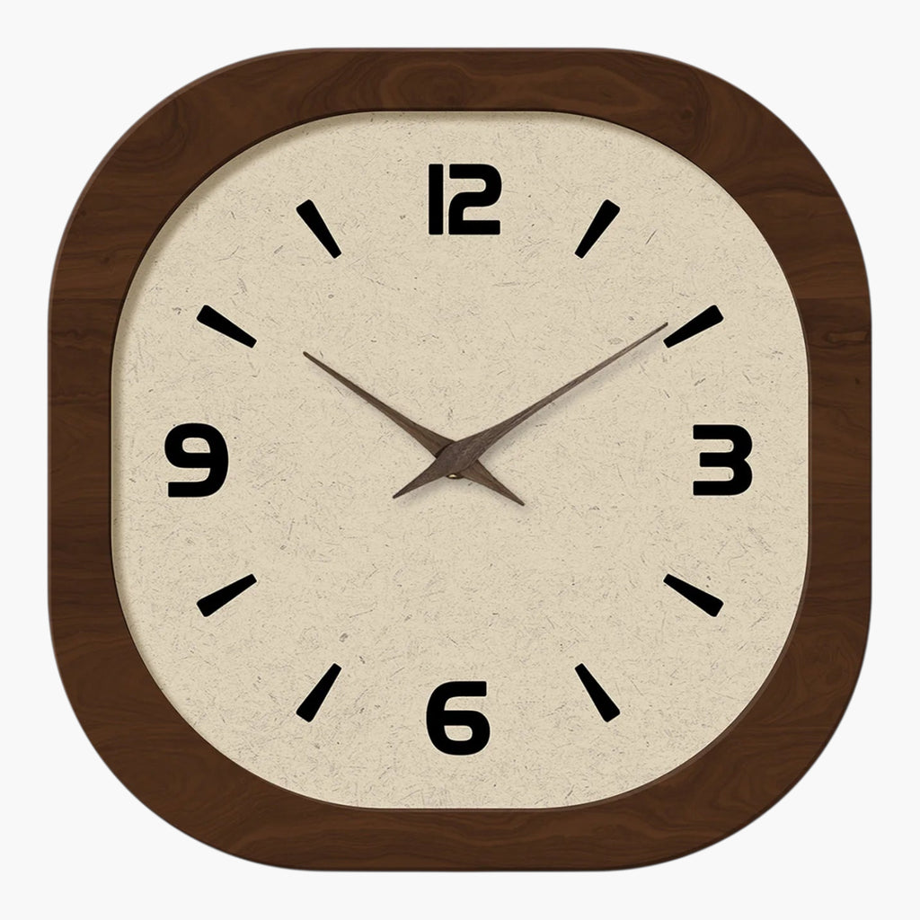 Horloge murale silencieuse bois 40 cm