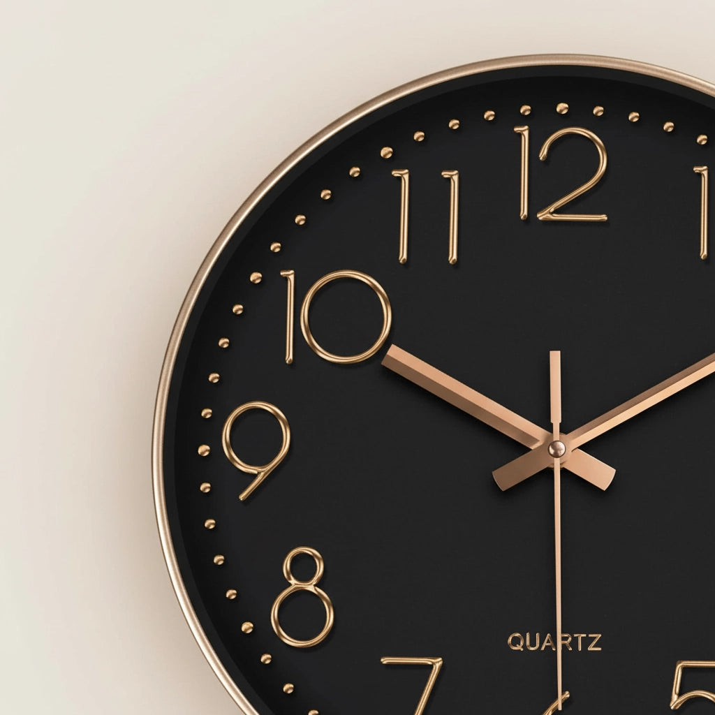 Horloge murale silencieuse moderne Image