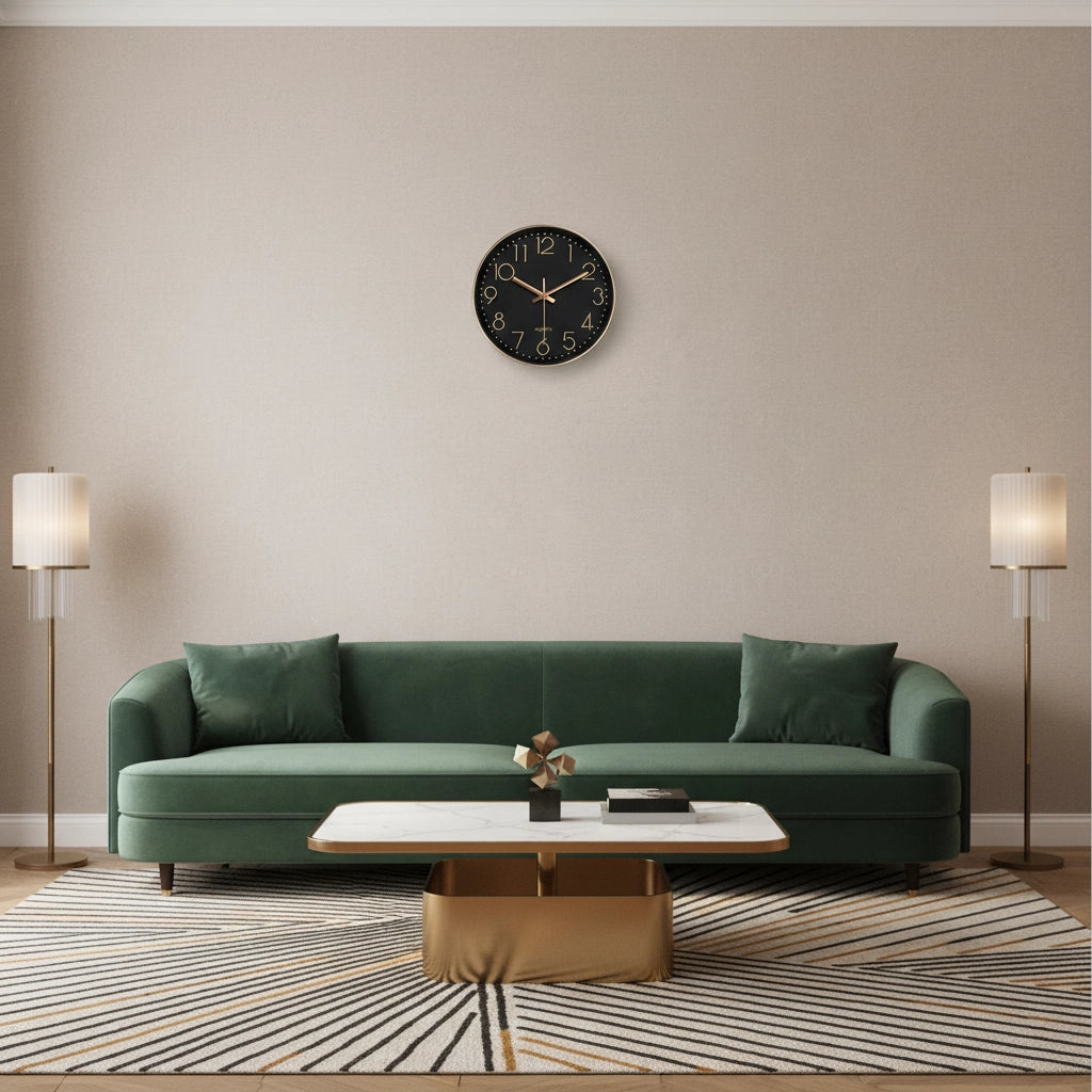 Horloge murale silencieuse moderne Image